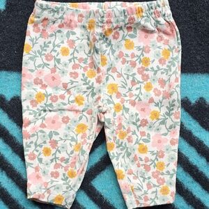 Carter's Girls Pull On Floral Pants Newborn